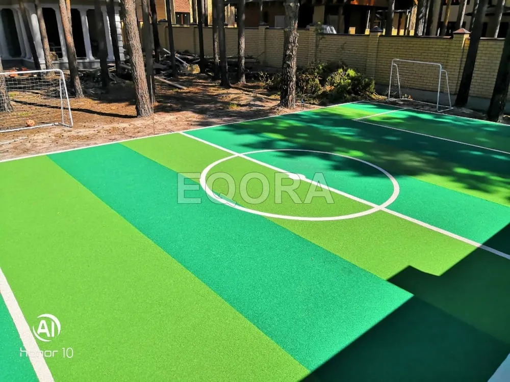 Резиновое покрытие для футбольного поля из крошки в Ступино