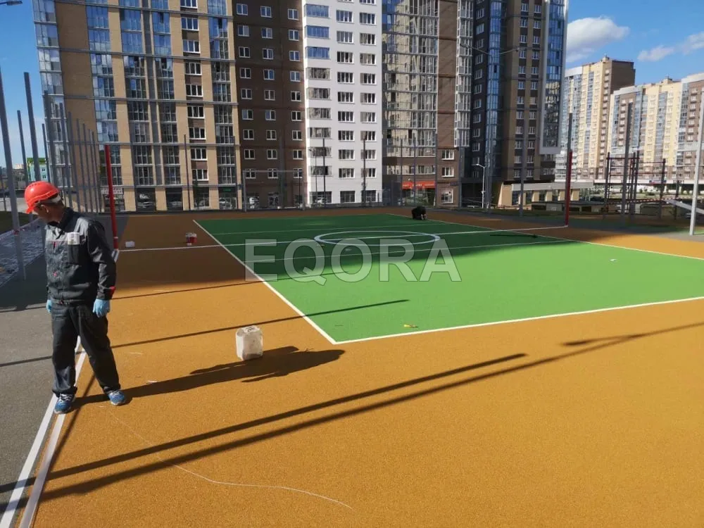 Какая минимальная температура для укладки резинового покрытия в Ступино?